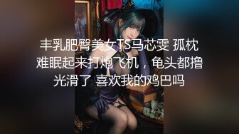 丰乳肥臀美女TS马芯雯 孤枕难眠起来打炮飞机，龟头都撸光滑了 喜欢我的鸡巴吗