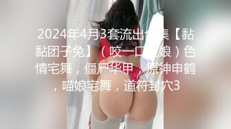 2024年4月3套流出合集【黏黏团子兔】（咬一口兔娘）色情宅舞，僵尸华甲，原神申鹤，喵娘宅舞，道符封穴3