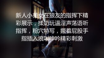 新人小美女在狼友的指挥下精彩展示，揉奶玩逼淫声荡语听指挥，粉穴特写，撅着屁股手指插入浪叫呻吟精彩刺激